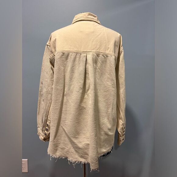 Thread & supply corduroy cream button up - Picture 5 of 8
